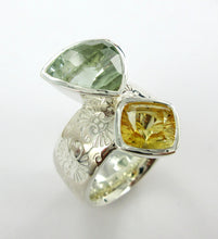 Load image into Gallery viewer, Gemstone Pattern Ring Ai162