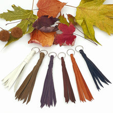 Load image into Gallery viewer, Leather Tassel Key Ring
