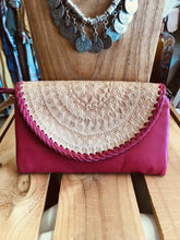 Load image into Gallery viewer, Fuchsia Mandala Clutch