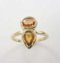 Load image into Gallery viewer, yellow sapphire commission ring in rosegold