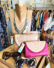 Load image into Gallery viewer, Fuchsia Mandala Clutch