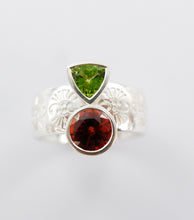 Load image into Gallery viewer, Gemstone Pattern Ring Ai162