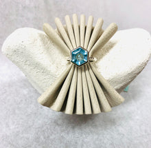 Load image into Gallery viewer, Facetted Band Ring with large Hexagon stone  Ai261H