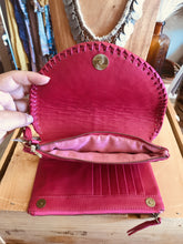 Load image into Gallery viewer, Fuchsia Mandala Clutch