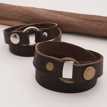 Load image into Gallery viewer, Leather Double Wristband