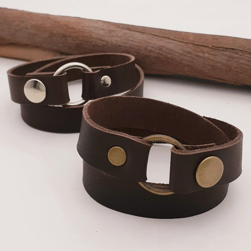 Leather Double Wristband