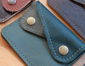 Double Pocket Leather Purse