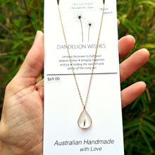 Load image into Gallery viewer, Dandelion Wish 14k Gold Plated Necklaces