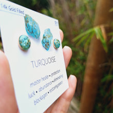 Load image into Gallery viewer, Turquoise Stud Earrings