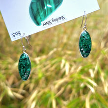 Load image into Gallery viewer, Malachite Earrings