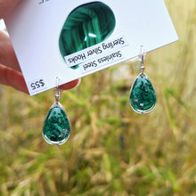 Load image into Gallery viewer, Malachite Earrings