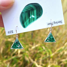 Load image into Gallery viewer, Malachite Earrings