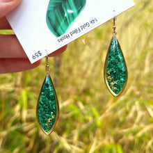 Load image into Gallery viewer, Malachite Earrings