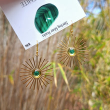 Load image into Gallery viewer, Malachite Earrings