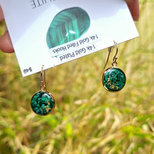 Load image into Gallery viewer, Malachite Earrings