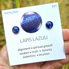 Load image into Gallery viewer, Lapis Lazuli Stud Earrings