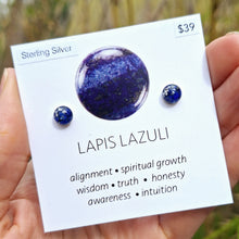 Load image into Gallery viewer, Lapis Lazuli Stud Earrings