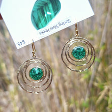 Load image into Gallery viewer, Malachite Earrings