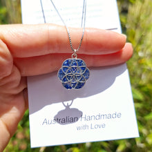 Load image into Gallery viewer, Seed of Life Necklace in Sterling Silver
