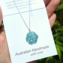 Load image into Gallery viewer, Seed of Life Necklace in Sterling Silver