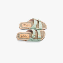 Load image into Gallery viewer, Pool Slides ~ Black Hemp