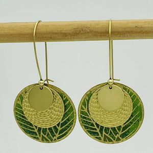 Libby-Lou Brass Earrings