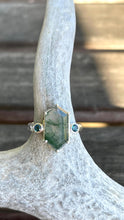 Load image into Gallery viewer, Moss Agate Dreaming Ring Ai