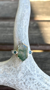 Moss Agate Dreaming Ring Ai