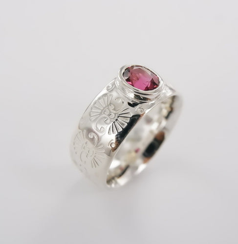 Gemstone Pattern Ring Ai162