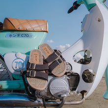 Load image into Gallery viewer, pool slides black hemp on honda