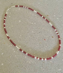 FW Pearl and Gemstone Bead Necklace Ai5