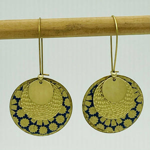 Libby-Lou Brass Earrings