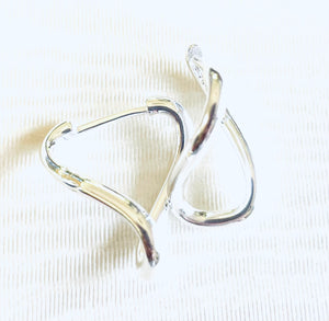 Silver Geometric Earrings Ai