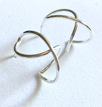 Load image into Gallery viewer, Silver Geometric Earrings Ai