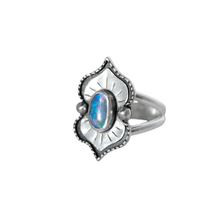 Load image into Gallery viewer, Lotus Opal Ring {sz.7.75}