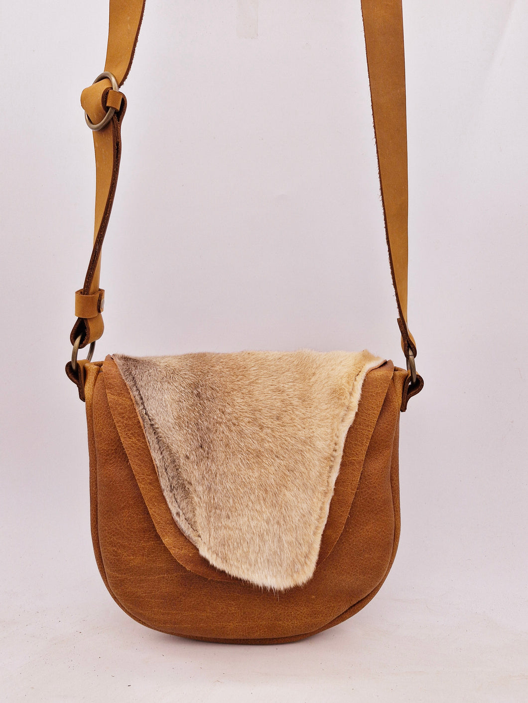 Leather Fur Bag