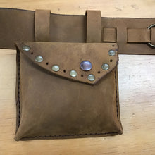 Load image into Gallery viewer, Leather Money Belt Pouch