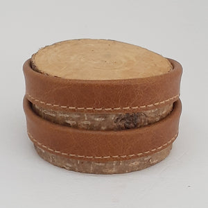 Leather Wrapped Wristbands