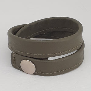 Leather Wrapped Wristbands