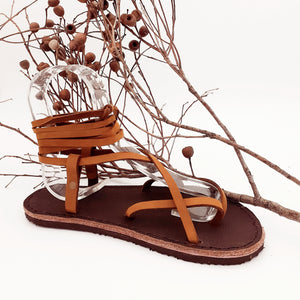 Leather Strappy Roman Sandals