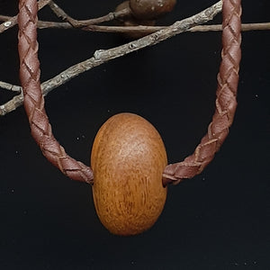 Polished Wood Necklace