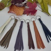 Load image into Gallery viewer, Leather Tassel Key Ring