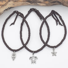 Load image into Gallery viewer, Leather Plaited Anklet