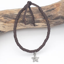 Load image into Gallery viewer, Leather Plaited Anklet