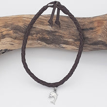 Load image into Gallery viewer, Leather Plaited Anklet