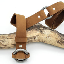 Load image into Gallery viewer, Steel Ring Buckle Tan Belt
