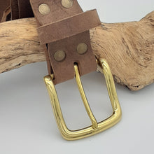 Load image into Gallery viewer, Buffalo Leather Belts Classic Brass
