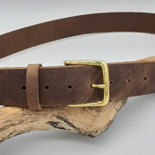Load image into Gallery viewer, Buffalo Leather Belts Classic Brass