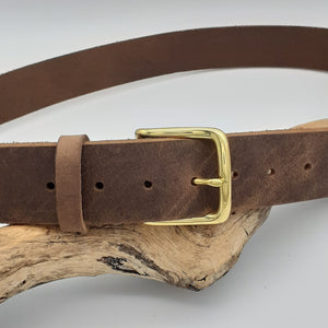 Buffalo Leather Belts Classic Brass