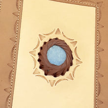 Load image into Gallery viewer, Leather Gemstone A4 Journal